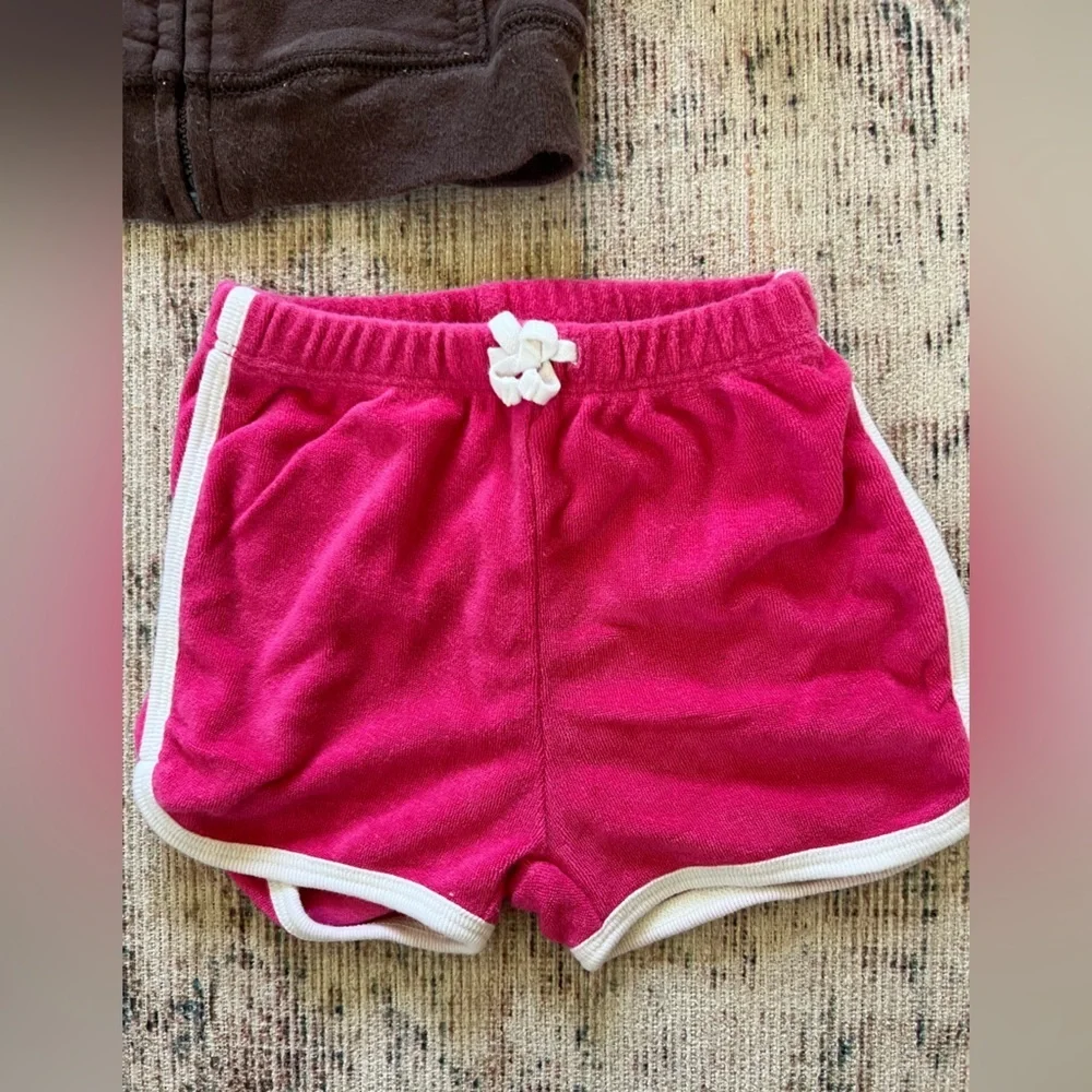 GAP Baby Girl Brown and Pink Matching Sets with Hooded Sweatshirts 0-3 month